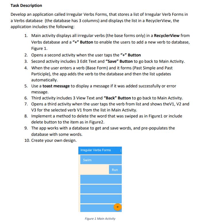Solved Solve in Android Studio with java step by step, and | Chegg.com