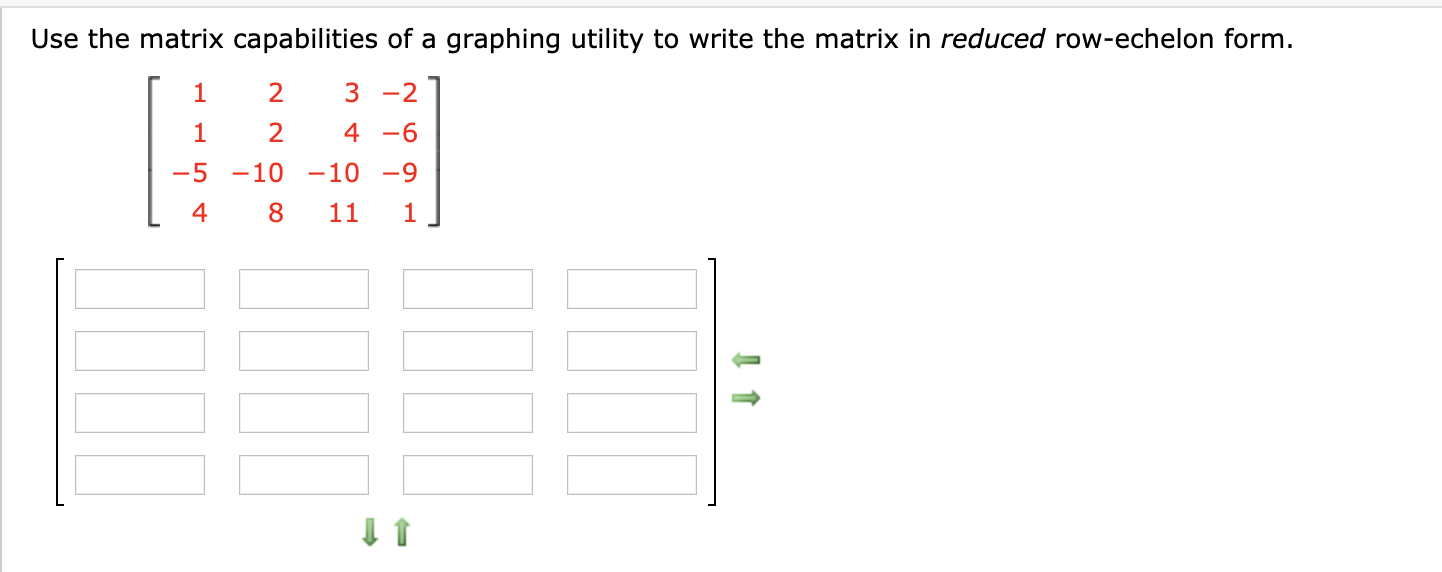 Solved Use the matrix capabilities of a graphing utility to | Chegg.com