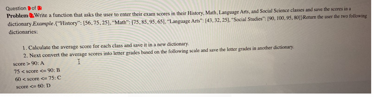 Solved Problem 4.3 Write a function that asks the user to | Chegg.com