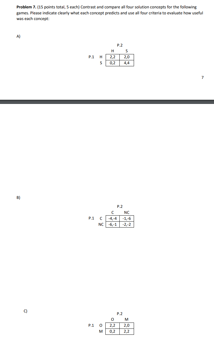 Solved Problem 7. (15 points total, 5 each) Contrast and | Chegg.com