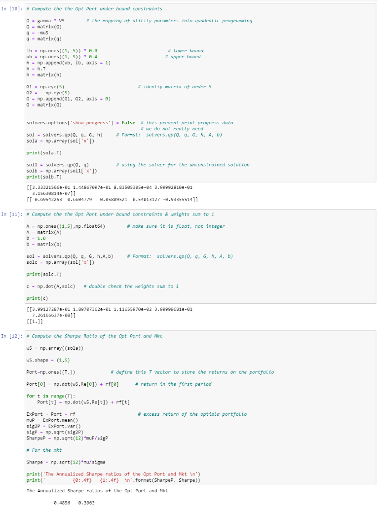 PLEASE GIVE PYTHON CODE FOR EACH ANSWER. Thank | Chegg.com