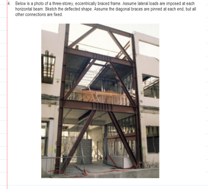 Solved 4. Below is a photo of a threestorey, eccentrically