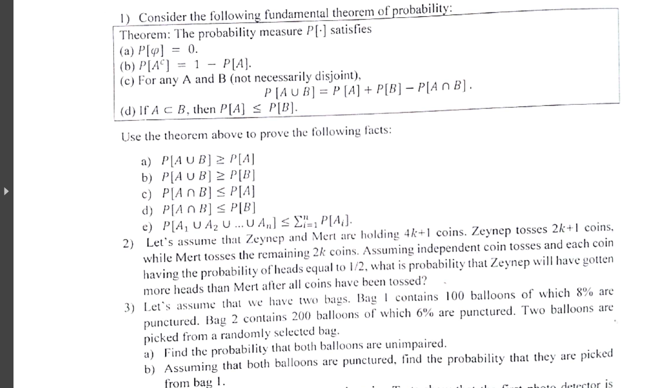 Solved = 0. 1) Consider The Following Fundamental Theorem Of | Chegg.com