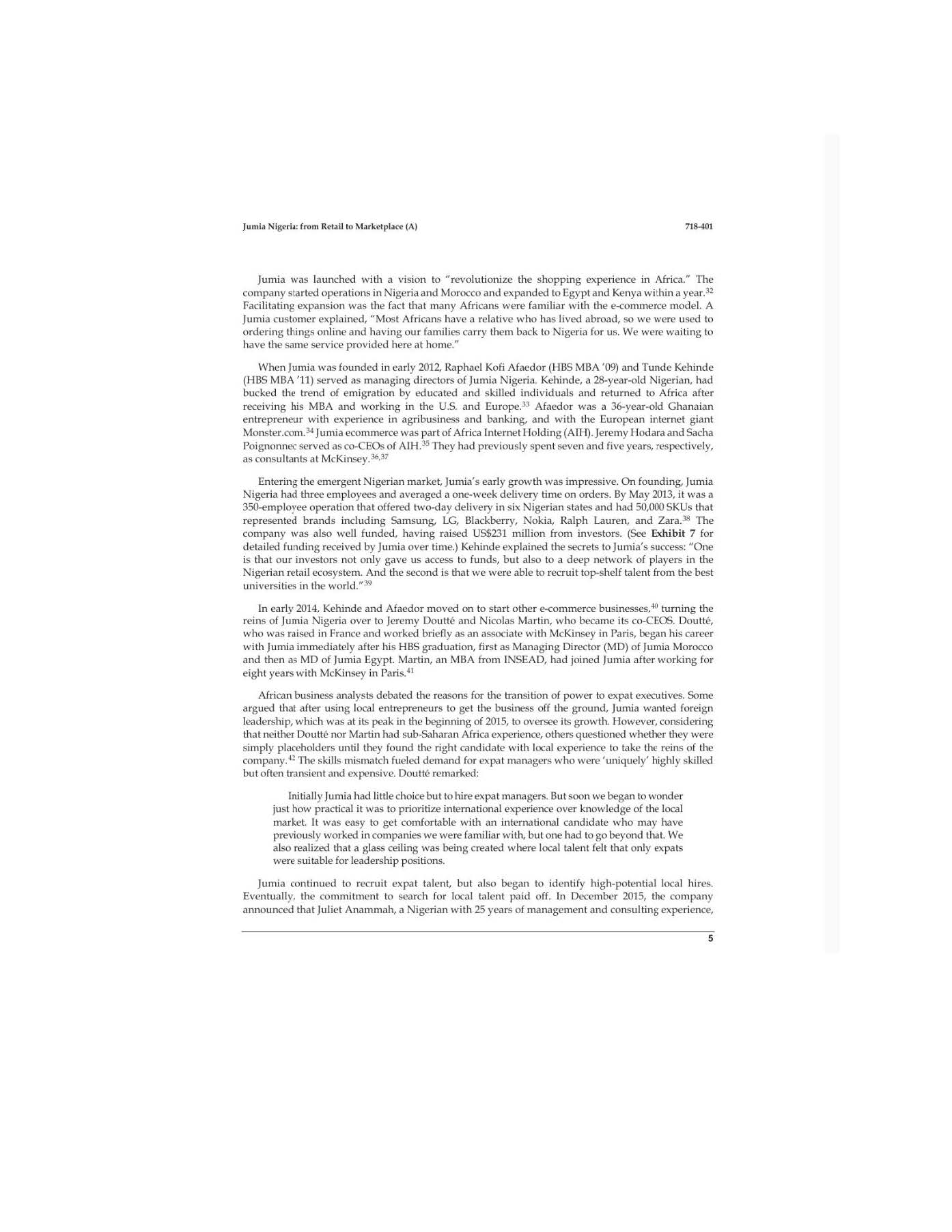 Solved Use the PESTEL Analysis on the following Jumia