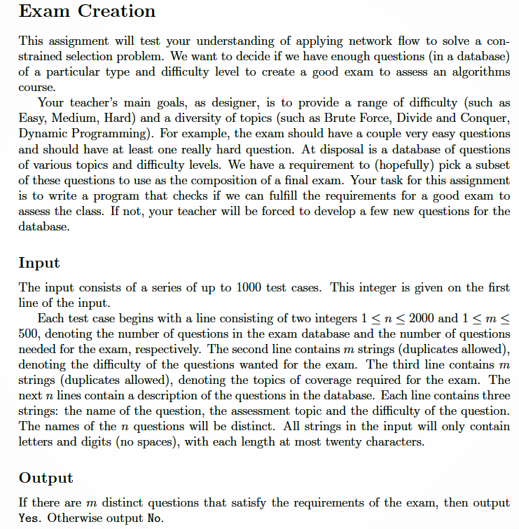 Solved Input Output 2 7 6 Easy Easy Medium Medium Hard | Chegg.com