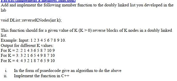 Solved Add and implement the following member function to | Chegg.com