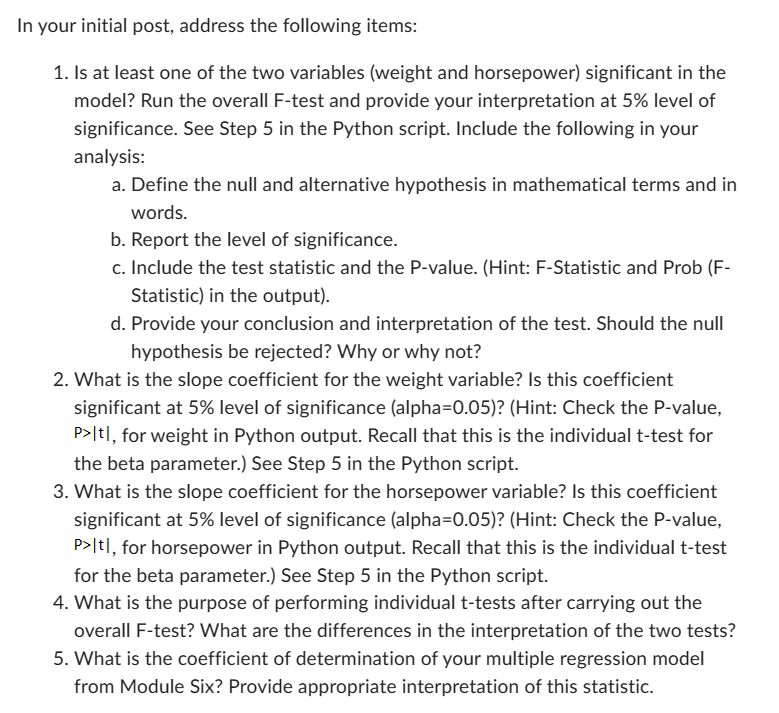 Solved Step 1: Generating cars dataset This block of Python | Chegg.com