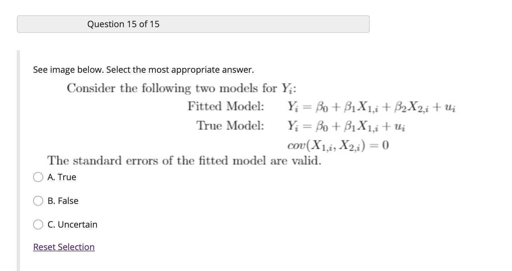 Solved Question 15 of 15 See image below. Select the most | Chegg.com