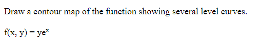 Solved Draw a contour map of the function showing several | Chegg.com