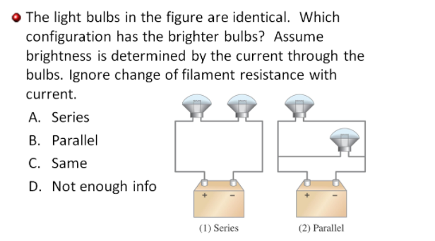 Solved The light bulbs in the figure are identical. Which | Chegg.com