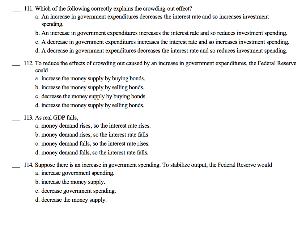 Solved 111. Which Of The Following Correctly Explains The | Chegg.com