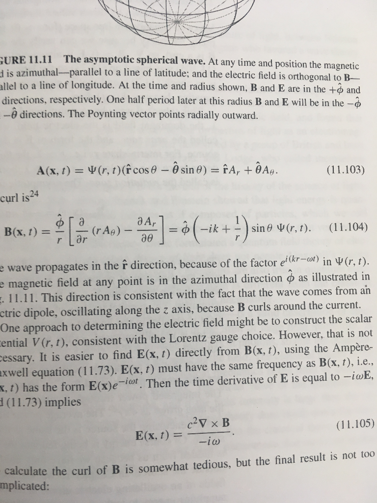 11 29 Show That For The Spherical Wave In Sec 11 Chegg Com