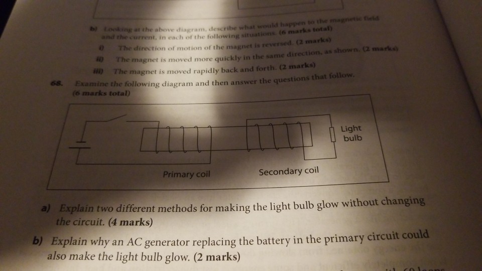 Solved at the above diagram, describe what would happen to | Chegg.com