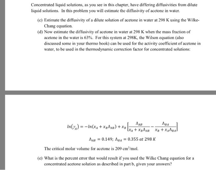 Solved Concentrated liquid solutions, as you see in this
