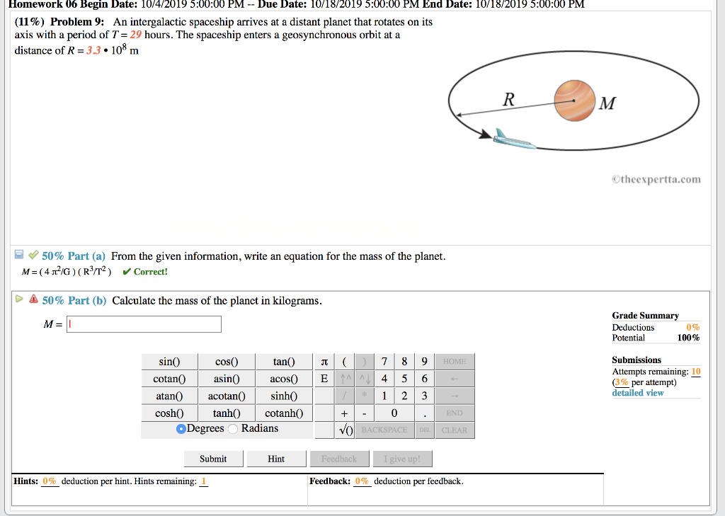 Solved Homework 06 Begin Date: 10/4/2019 5:00:00 PM -- Due | Chegg.com