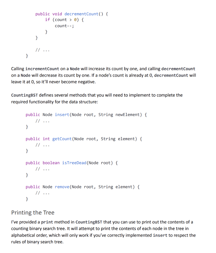 Solved Overview The assignment starter project provides code | Chegg.com