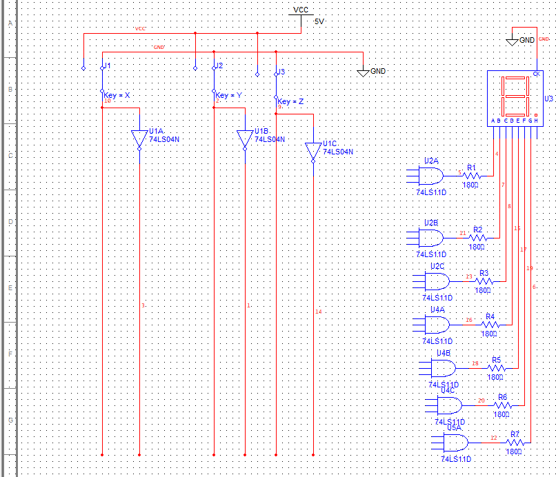 Solved Complete the 7 segment message display based on | Chegg.com