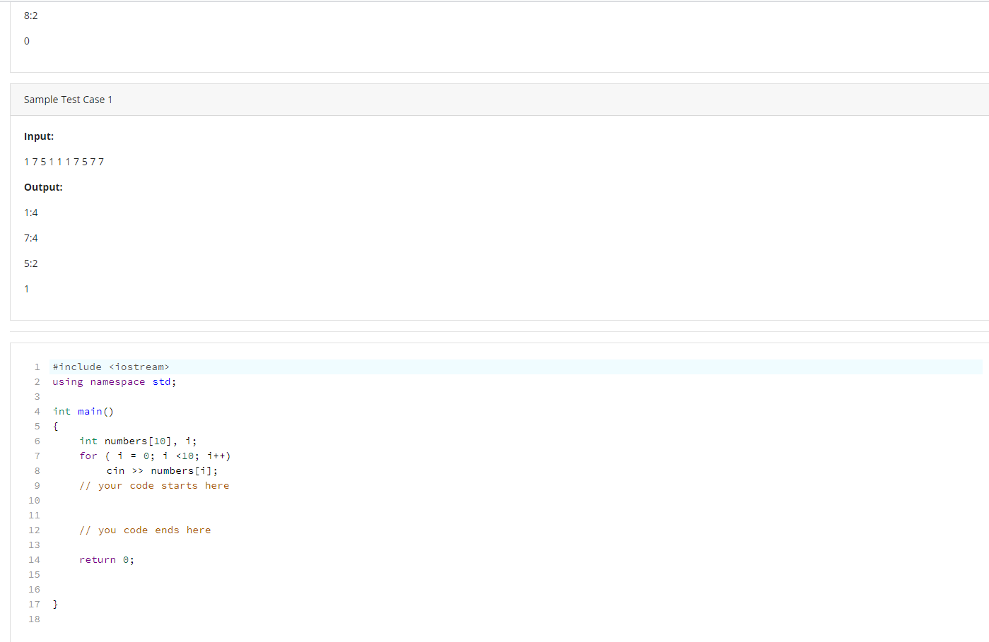 Solved You are required to write a code that takes an array | Chegg.com