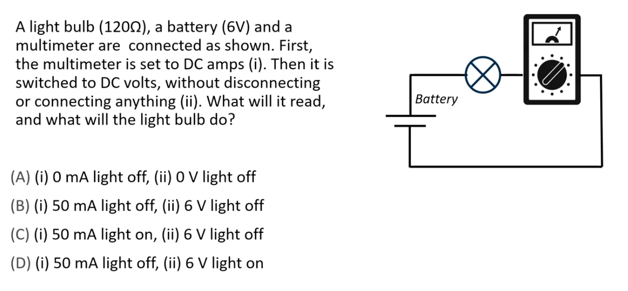 Solved multimeter are connected as shown. First, the | Chegg.com
