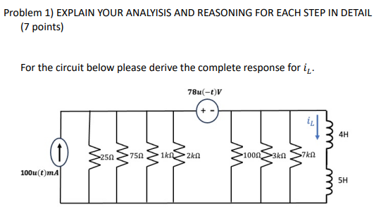 Solved Problem 1) EXPLAIN YOUR ANALYISIS AND REASONING FOR | Chegg.com