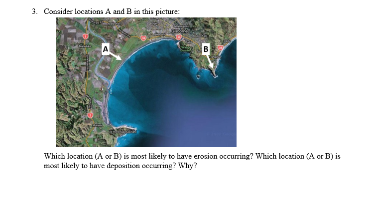 Solved 3. Consider locations A and B in this picture: Which | Chegg.com