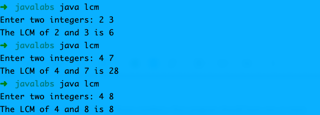 Solved Task 1: Least Common Multiple (LCM) Write a program | Chegg.com