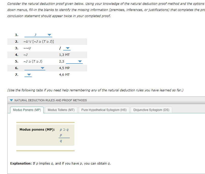 Solved Consider the natural deduction proof given below. | Chegg.com