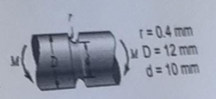 Solved A Ti-6AI-4V grooved shaft shown in figure is | Chegg.com