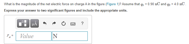 Solved What is the magnitude of the net electric force on | Chegg.com