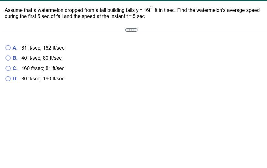 Solved ssume that a watermelon dropped from a tall building | Chegg.com