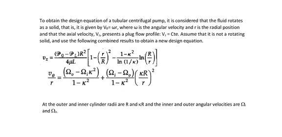 Solved To obtain the design equation of a tubular | Chegg.com