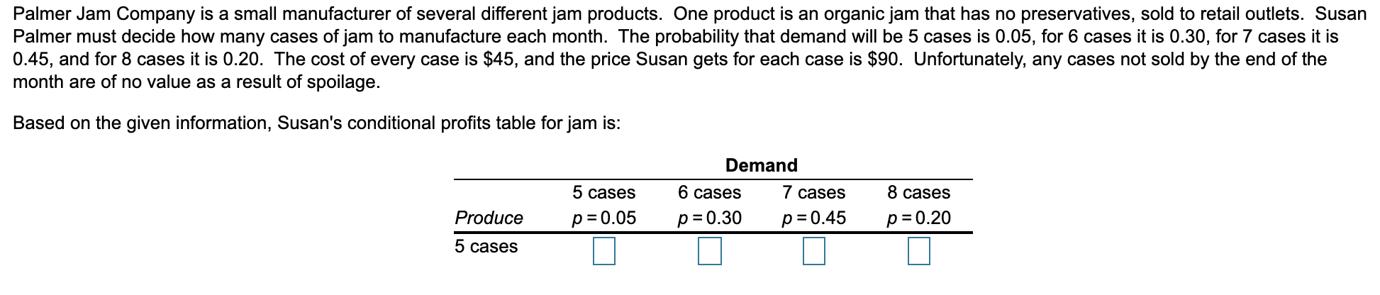 Solved b) how many cases should susan produce to achieve | Chegg.com