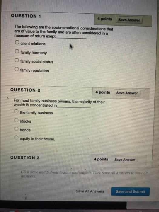 Solved QUESTION 1 4 points Save Answer The following are the | Chegg.com