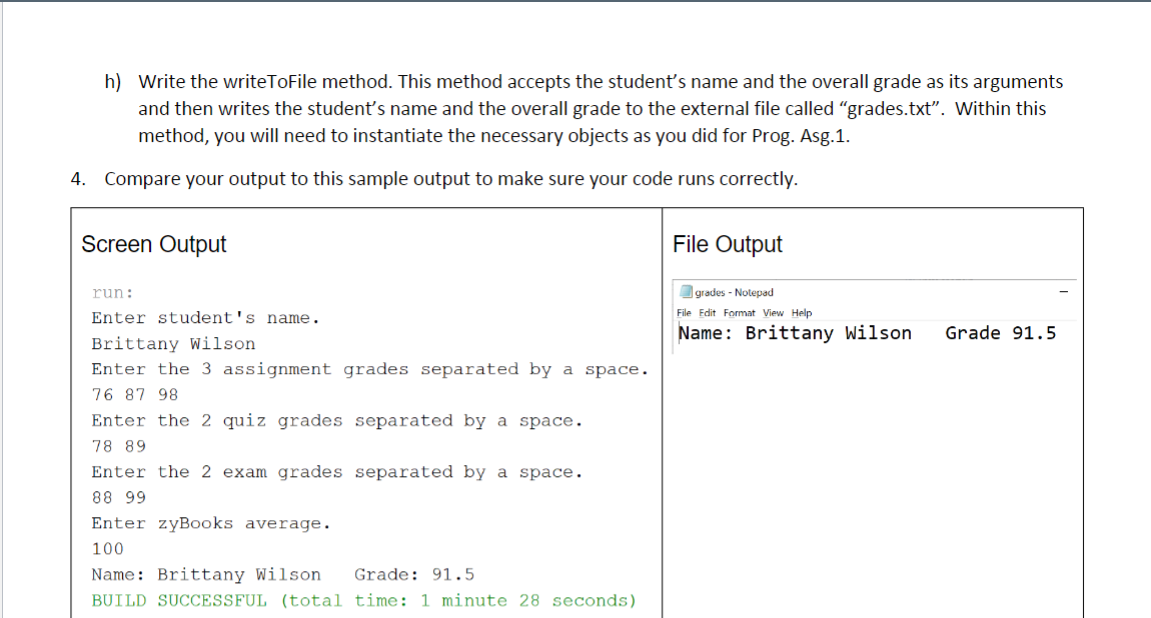 Solved 3. Write The Following Static Methods. When | Chegg.com