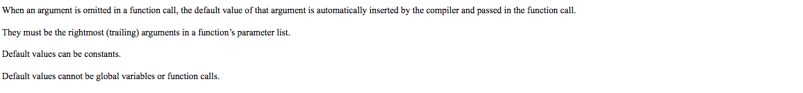 Solved In Regards To Default Arguments Which Of The Chegg Solved In Regards To Default Arguments Which Of The Chegg