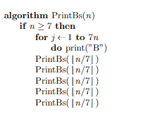 Solved algorithm Print.As (n) if n