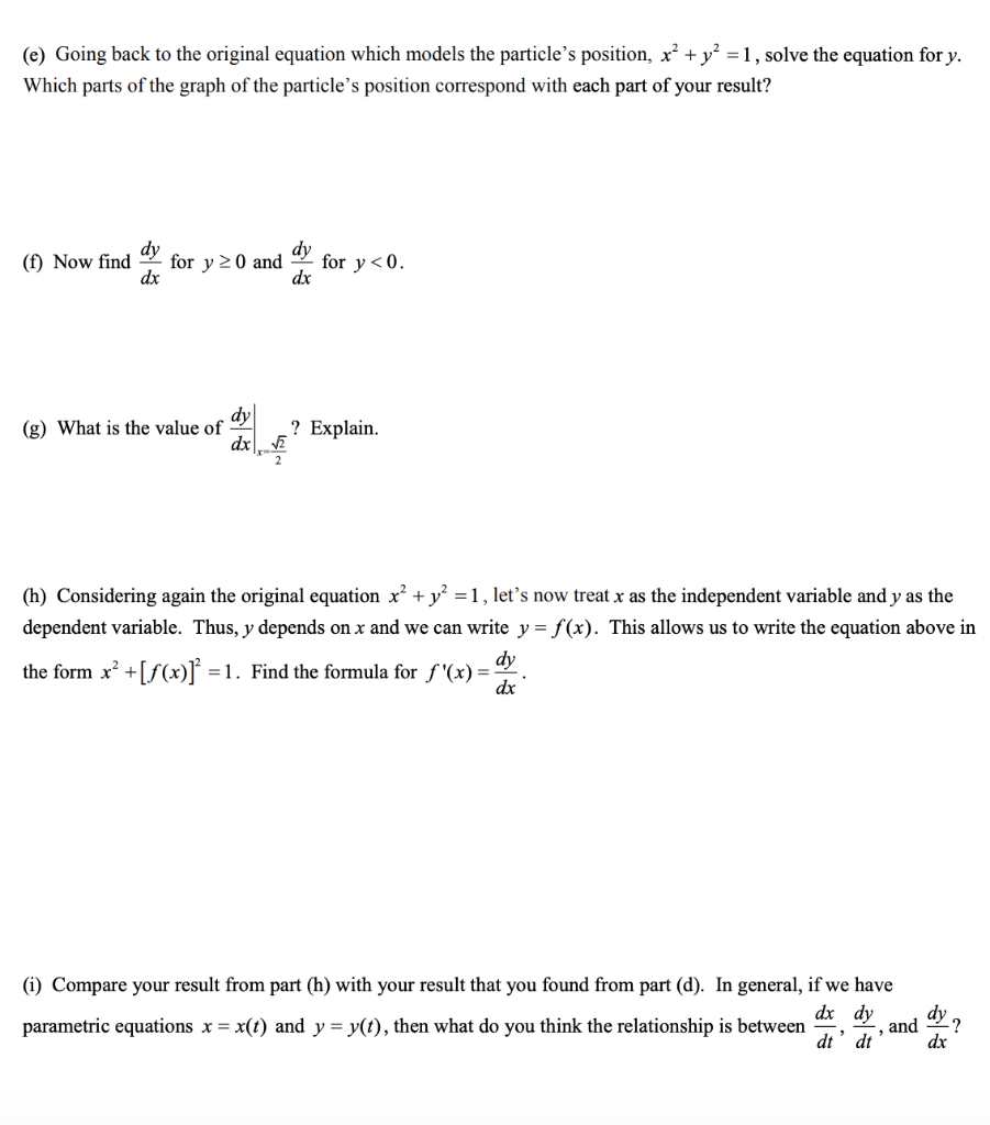 Solved 1. Suppose that a particle moves along the path | Chegg.com