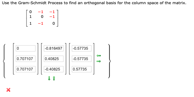 Solved Use The Gram-Schmidt Process To Find An Orthogonal | Chegg.com