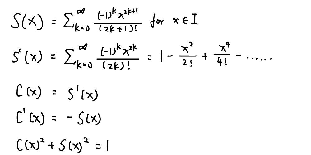 Solved S X ∑k 0∞ 2k 1 −1 Kx2k 1 For X∈i