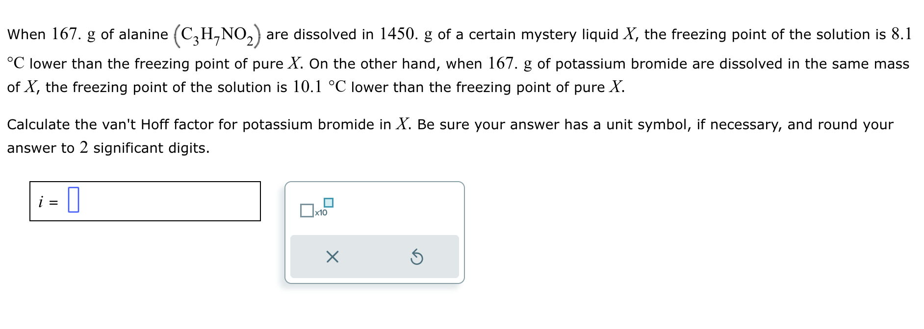 Solved when 167 g of alanine c3h7no2 are dissolved in chegg