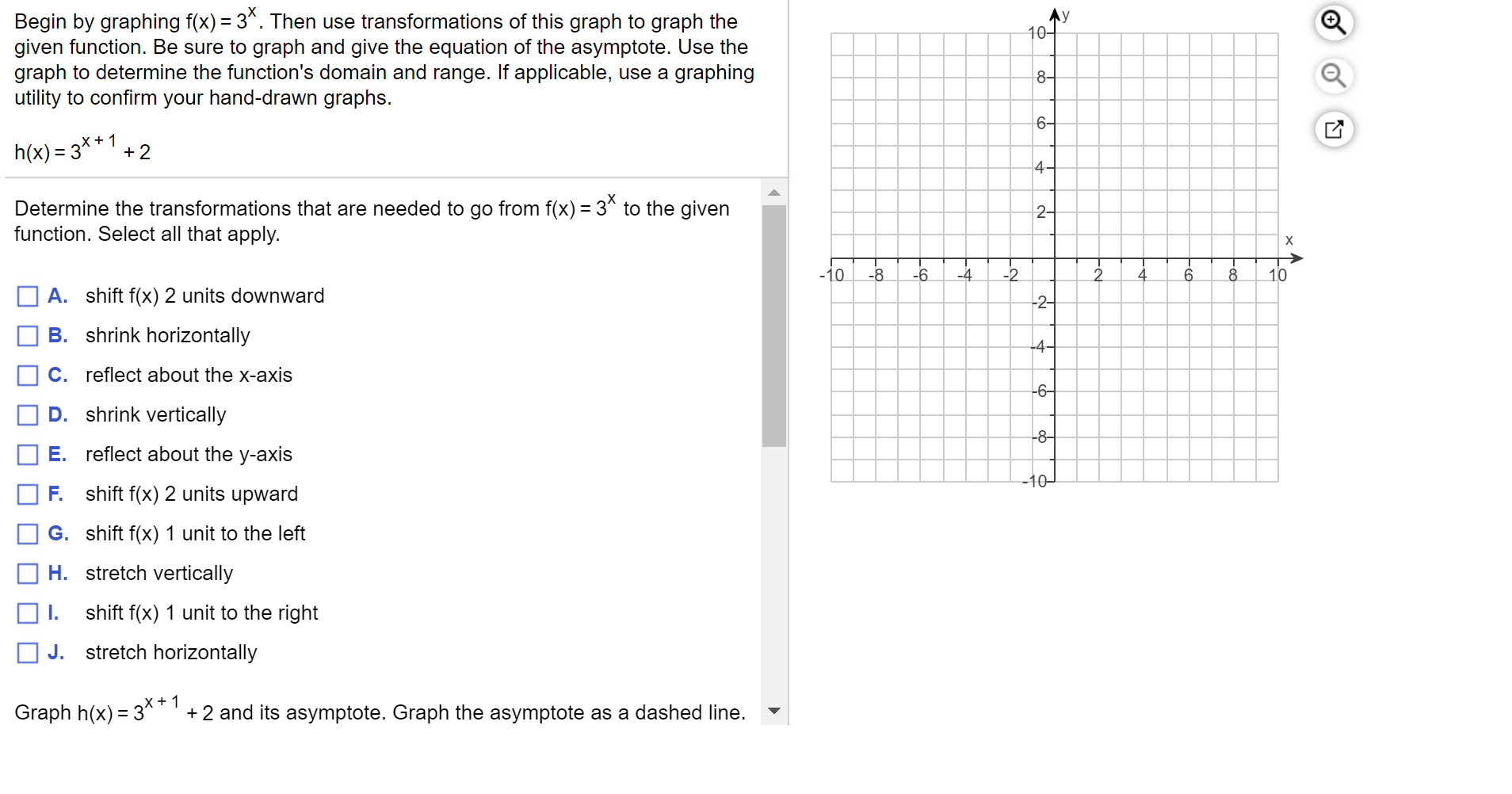 Solved Find The Equation Of The Asymptote For H X 3x 1 Chegg Com