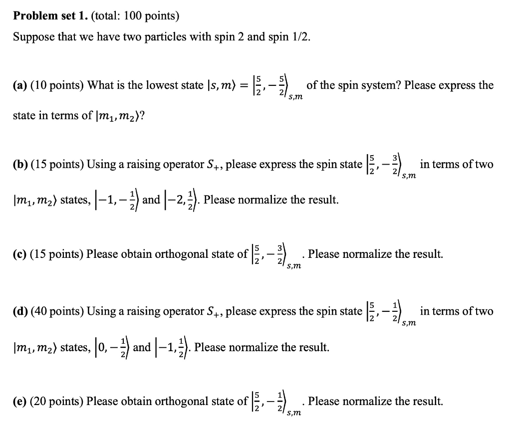 Solved Problem set 1 (total : 100 points) Suppose that we | Chegg.com