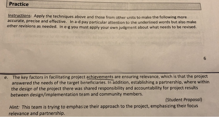 Solved Practice Instructions: Apply the techniques above and | Chegg.com