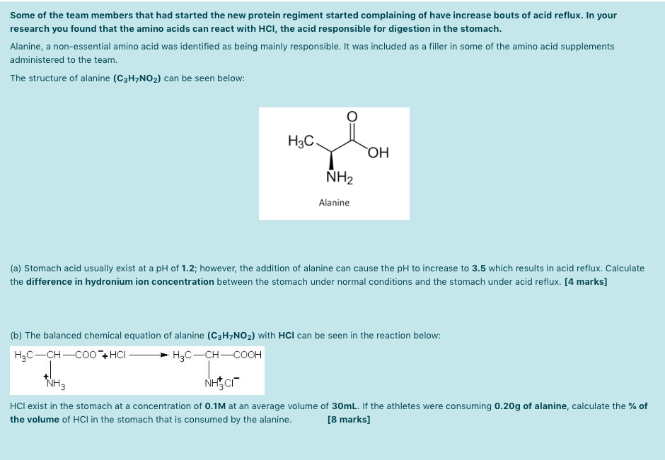 C3H7NO2 + HCl: Tìm hiểu về phản ứng Alanine với HCl và ứng dụng