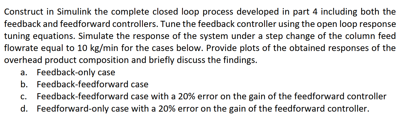 Solved Construct in Simulink the complete closed loop | Chegg.com