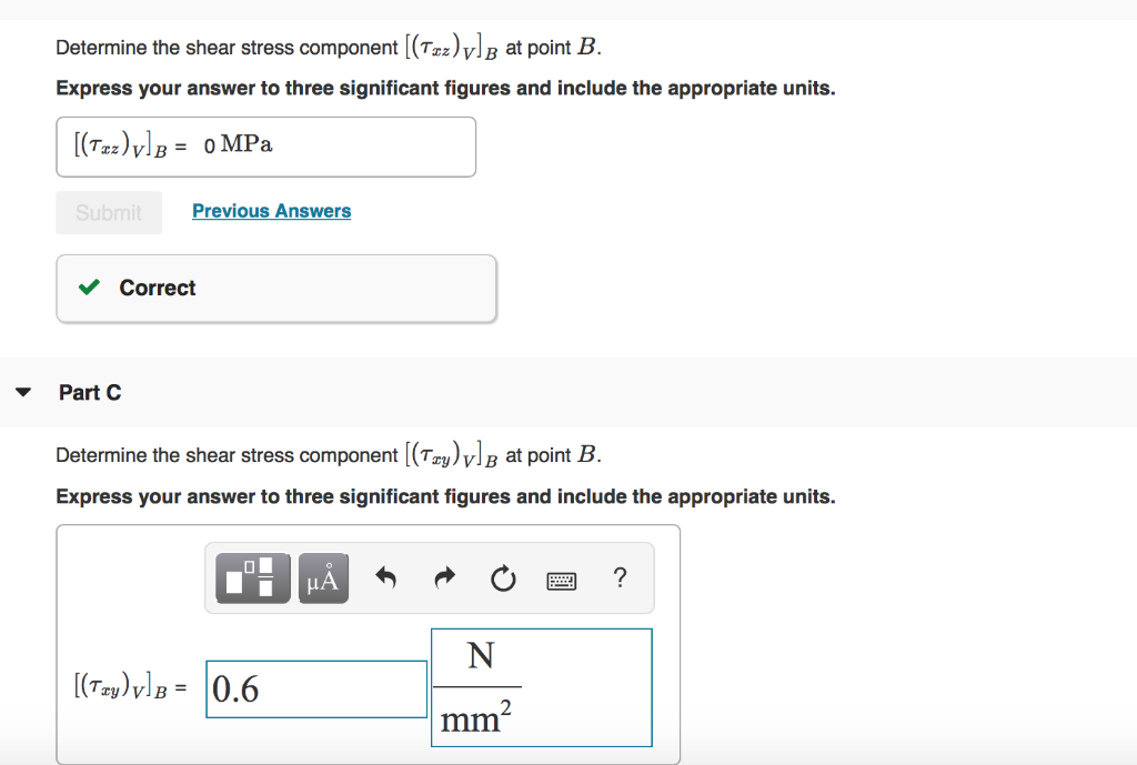 Solved Review Part A Given that P-5 kN, V-3 kN (Figure 1) | Chegg.com