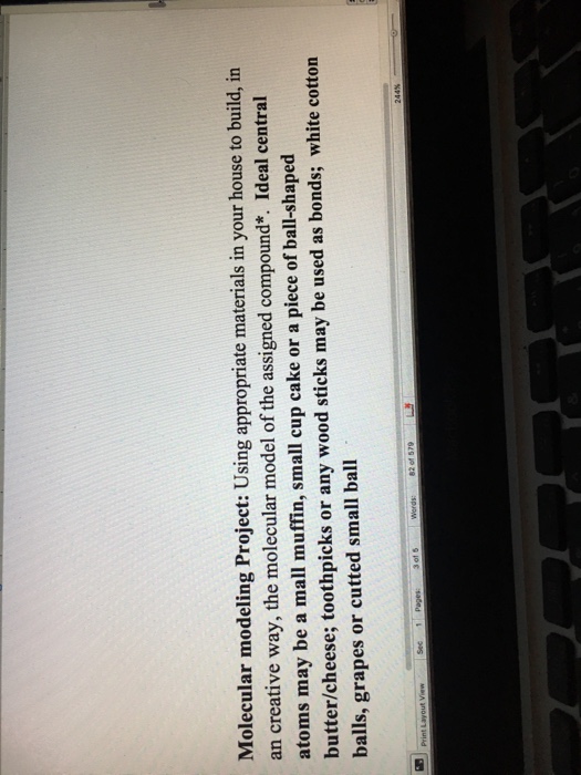 Molecular modeling Project Using appropriate