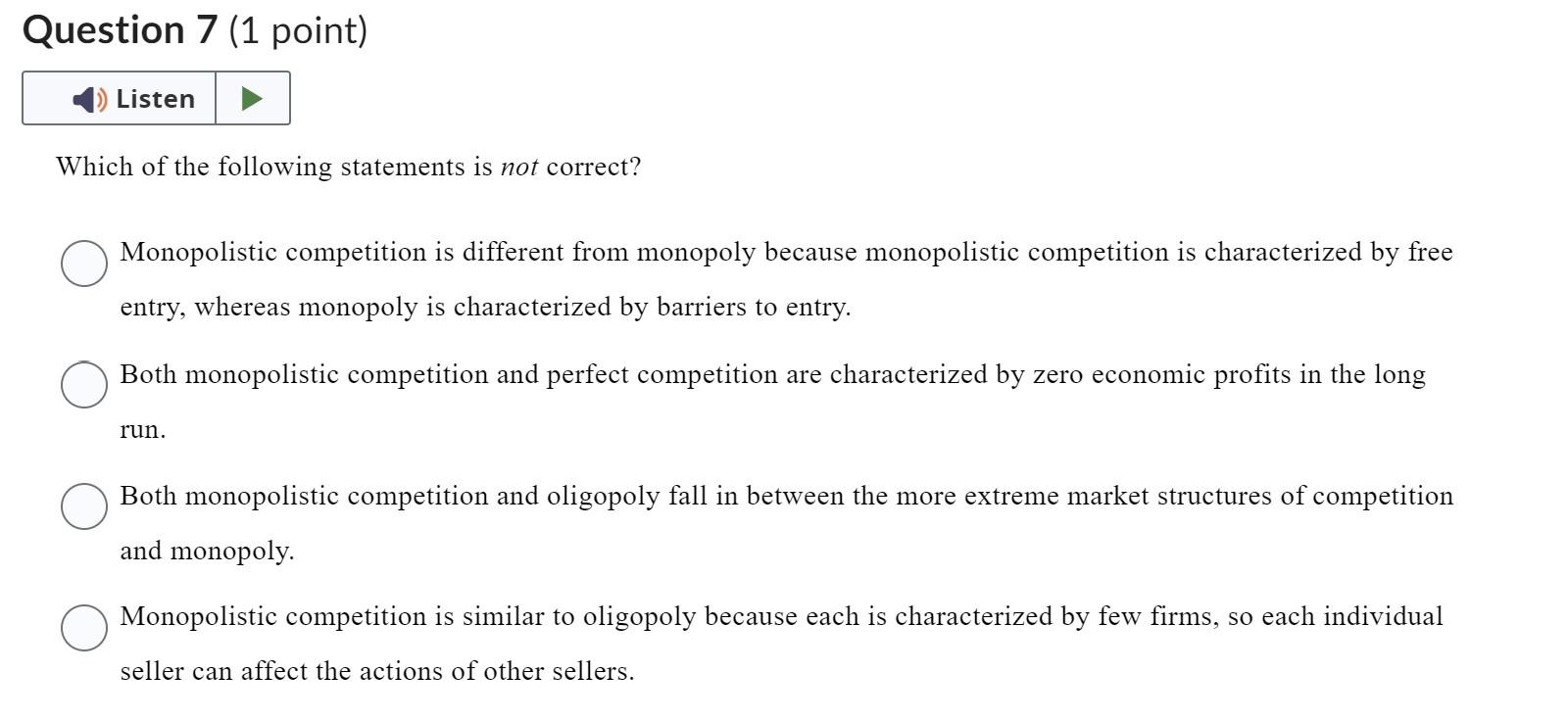 Solved Which of the following statements is not correct?