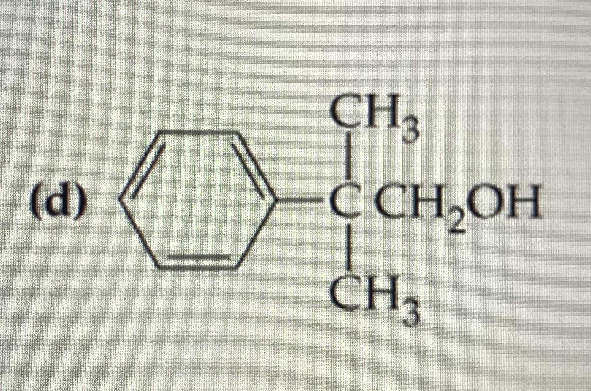 Solved (d) CH, CCHOH CH3 OH (e) CH3 CH2CH3 (f) | Chegg.com