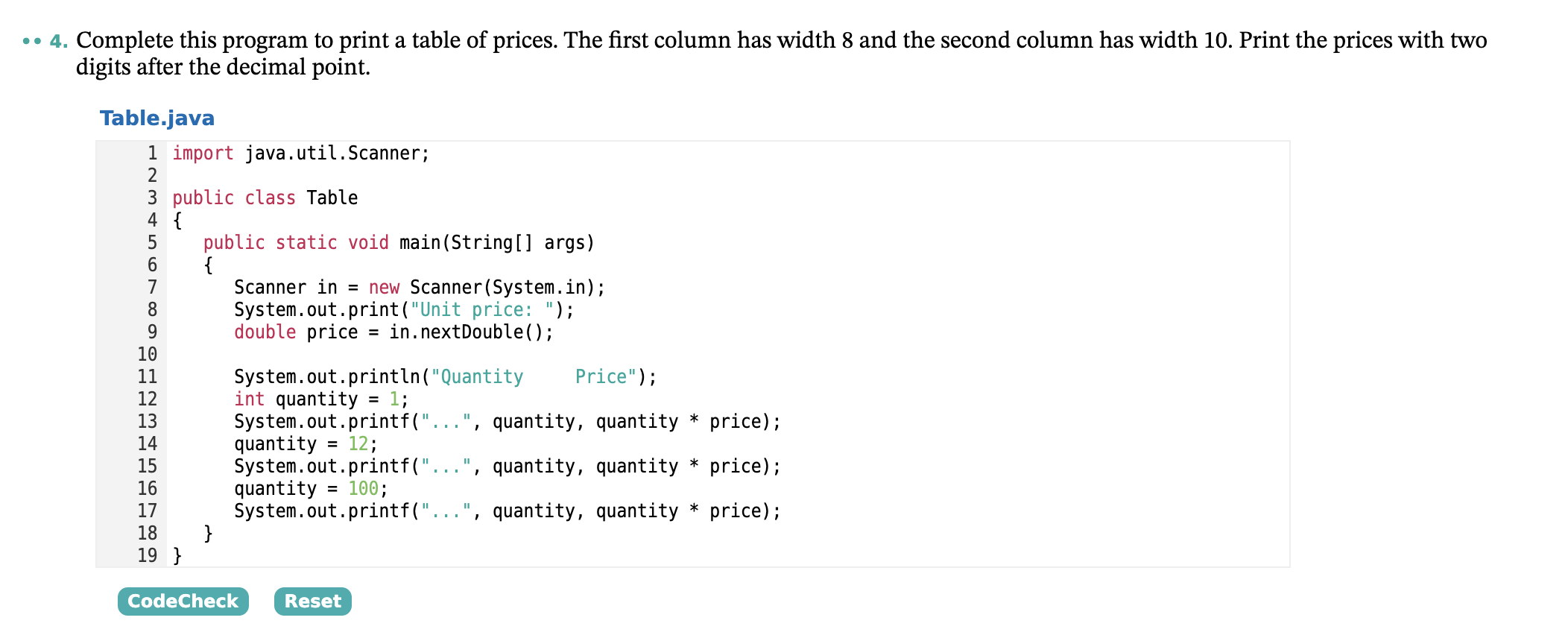 solved-4-complete-program-print-table-prices-first-column-width-8